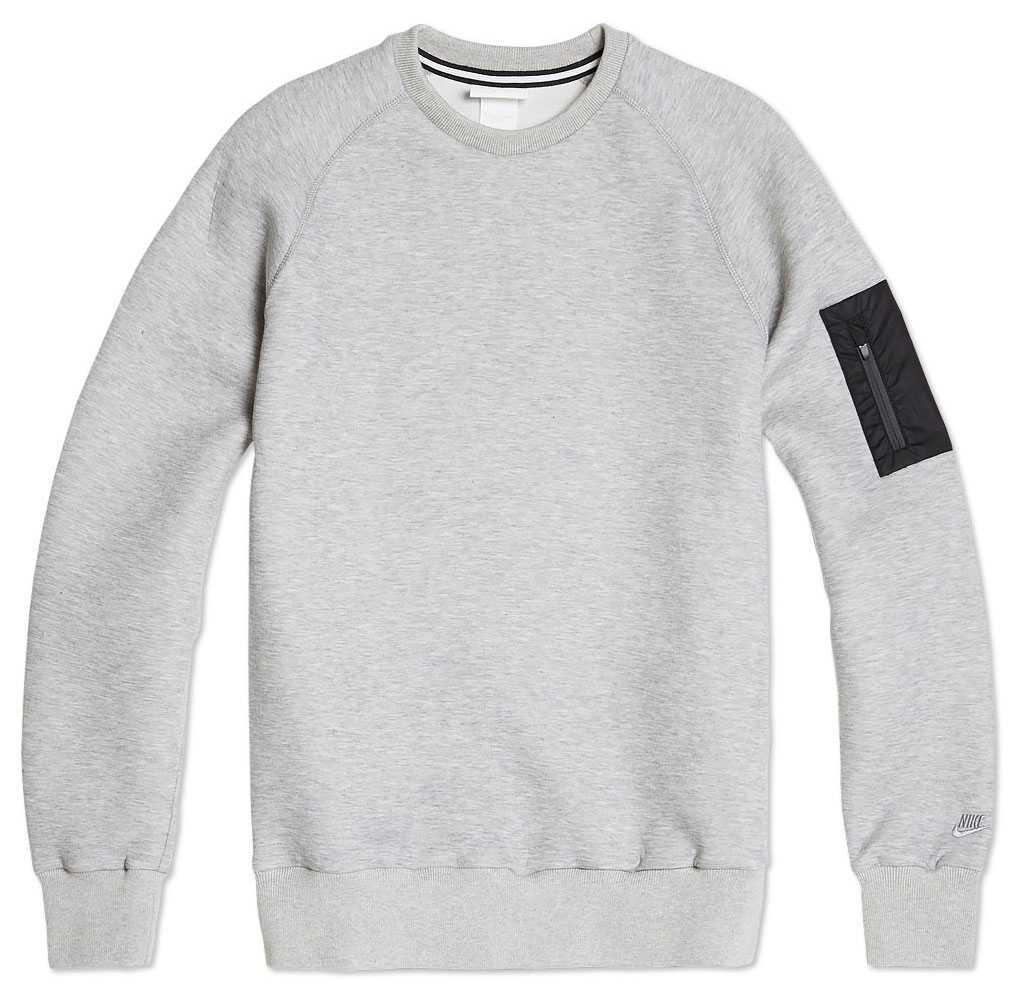 Nike White Label Raglan Sweatshirt With MA-1 Sleeve Pocket